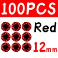 100pcs 12mm Red