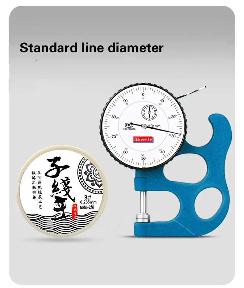 Diámetro de línea estándar para medición de precisión
