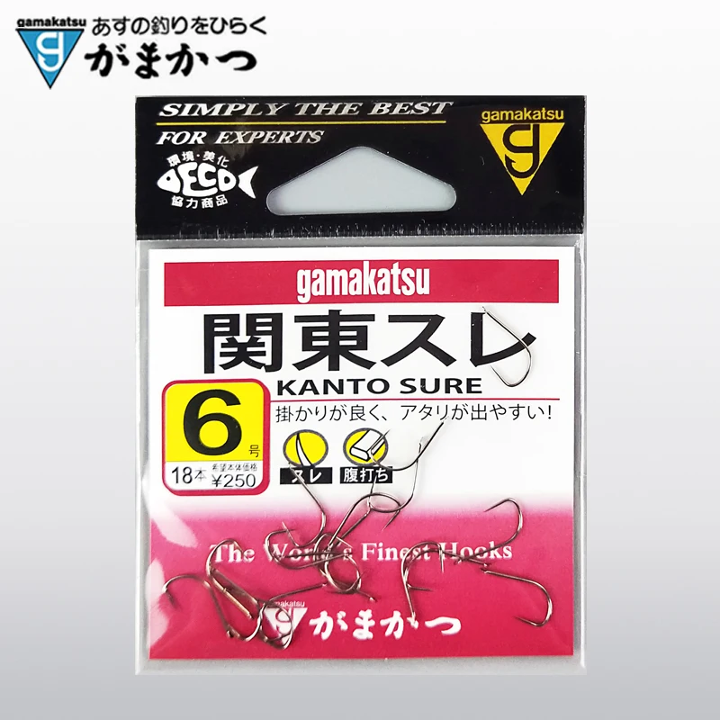 Gamakatsu gancho de púas de pescado marrón Guandong importado Original - imagen 2