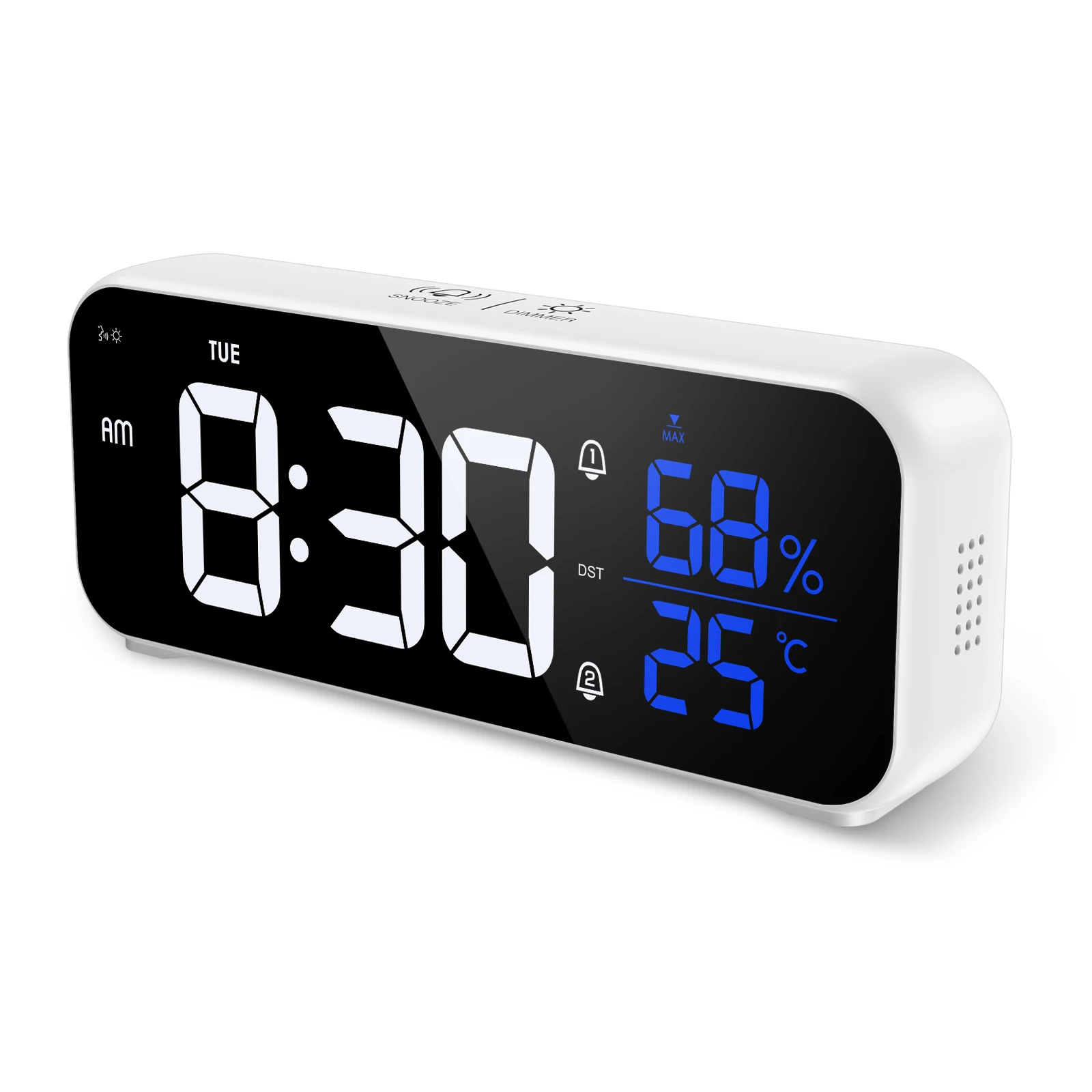 Despertador LED ORIA – Reloj Digital con Espejo y Brillo Ajustable - imagen 3