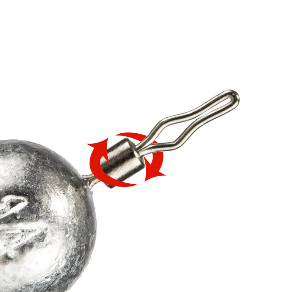 Plomos de aparejo largo, pesas de pesca de plomo, cabeza de plantilla giratoria, cebo fundido de red, accesorios de Juego de pesca, 50 Uds. - imagen 5