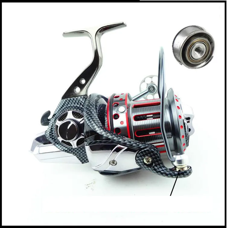 Este carrete de pesca de alto rendimiento presenta un cuerpo duradero de fibra de carbono y un diseño avanzado para una eficiencia de pesca óptima