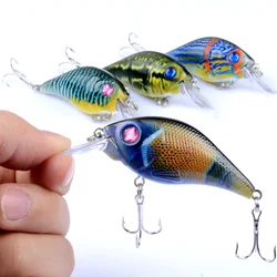 Wobblers de pesca de 80mm y 11g, señuelo de lengua ancha, señuelo Jerkbait Vibe Vibration Bionic Fake Luya Set para Bass Crankbait Goods