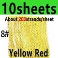 Yellow Red 10sheet