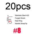 20pcs size 8