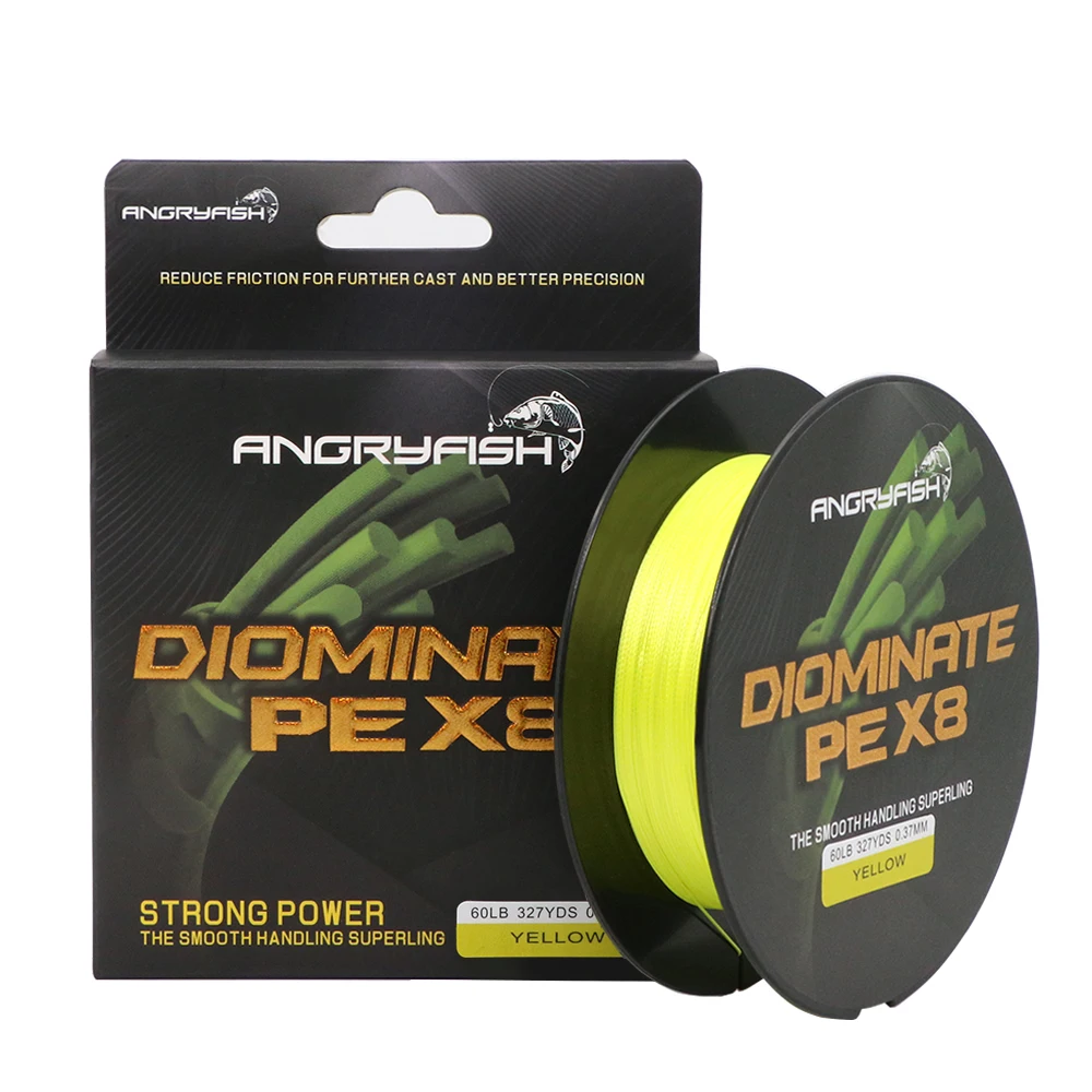 Angryfish Trenza PE 8X 300m – Línea de Pesca Trenzada Multicolor - imagen 2