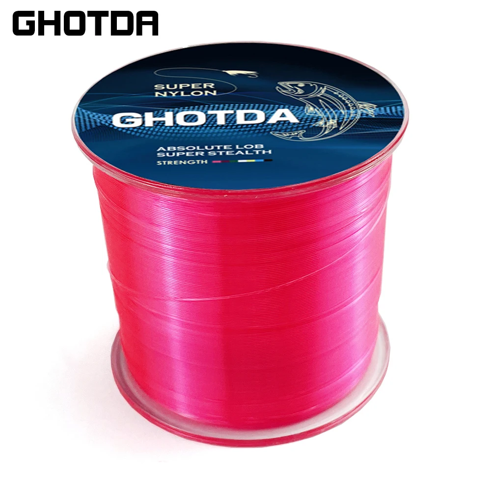 GHOTDA-sedal de pesca Invisible, monofilamento, línea negra, pesca en hielo, nailon transparente, 500m, 3,4 ~ 28.6lb - imagen 4