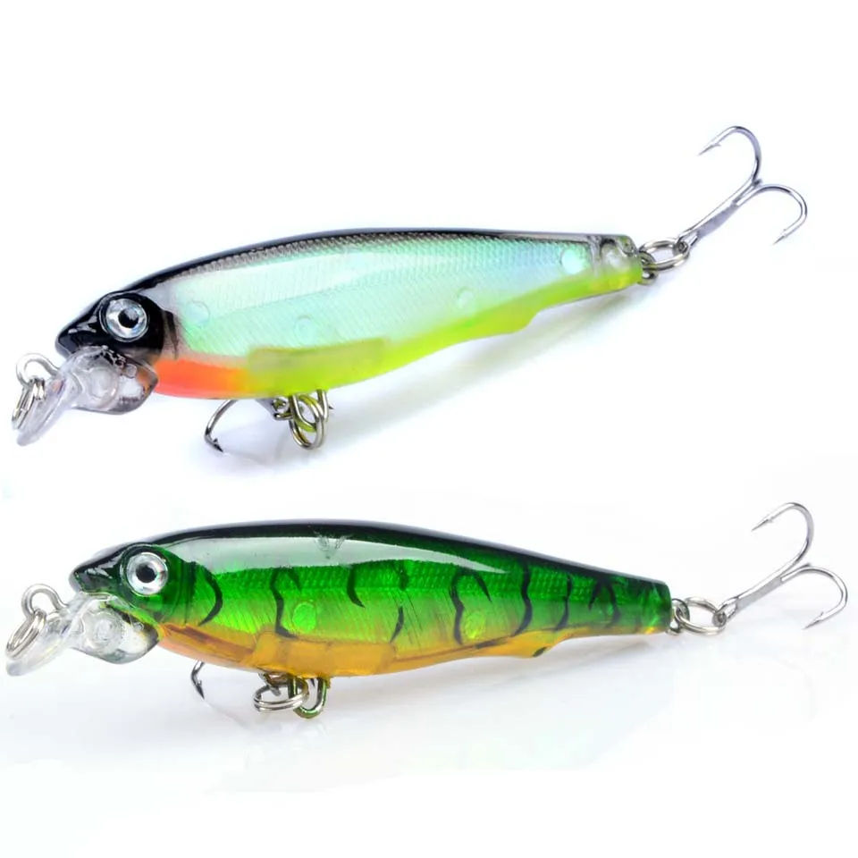 Señuelos de Pesca láser Minnow, 8cm, 7,5g, ojos 3D, Crankbait Wobblers, cebos de plástico duro artificial, aparejos de pesca, 1 ud.