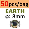 Tierra de 8 mm, 50 piezas