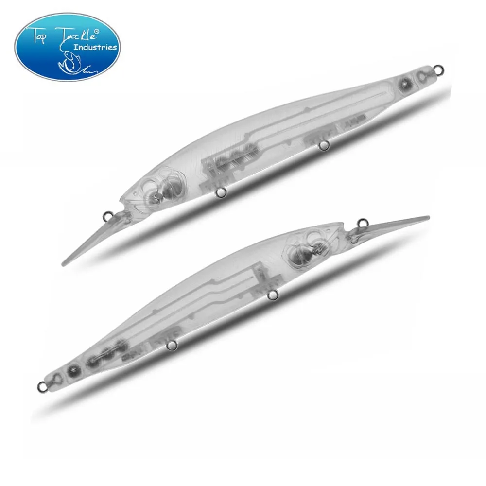 Cf Lure-Cebo transparente sin pintar ABS, cebo en blanco, 155mm, 20,5g, Minnow Now-05 #, bola de acero, cebo de lubina de transferencia por gravedad - imagen 3