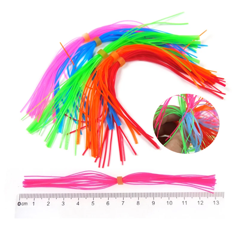 Bimoo-falda de pulpo de silicona, Streamer para Lucio, Spinnerbait, remolque, Buzzbait, plantilla deslizante de goma, señuelos, faldas de calamar, pesca en agua salada - imagen 5