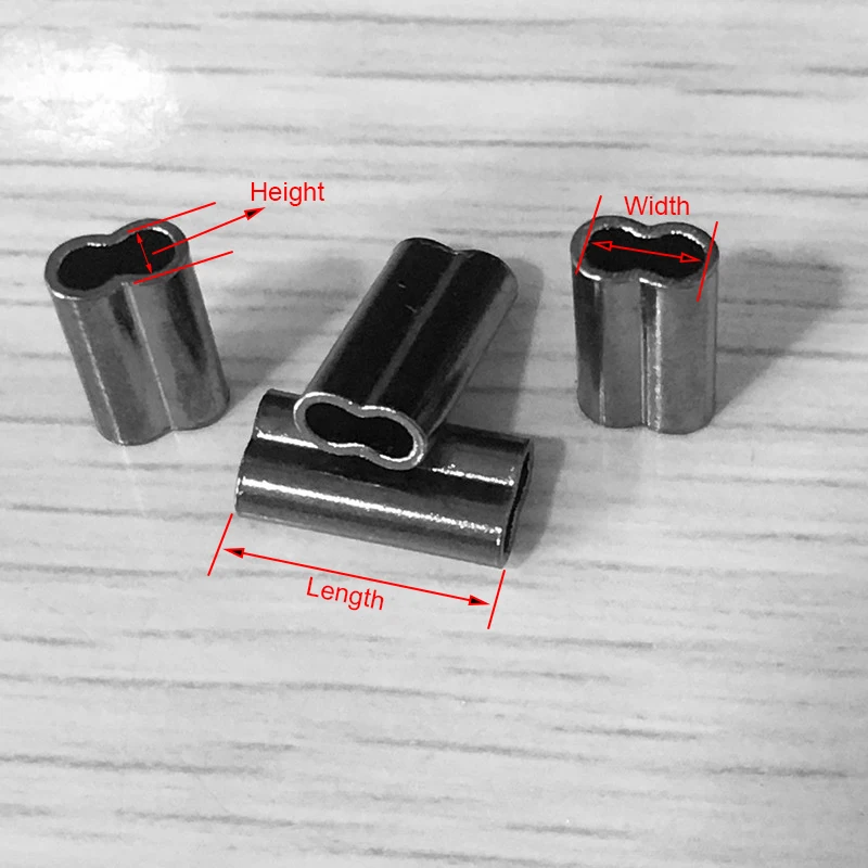 Manguitos de crimpado de pesca de cobre, 2000 piezas, doble línea de pesca redonda, tubo de prensado de alambre, accesorios de conector para pesca de carpa - imagen 2