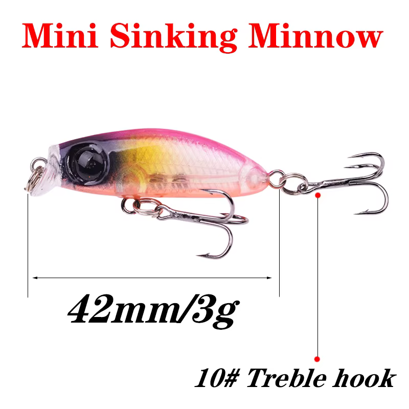 Señuelo Minnow hundido 4cm 3g – Trucha lubina lucio - imagen 3