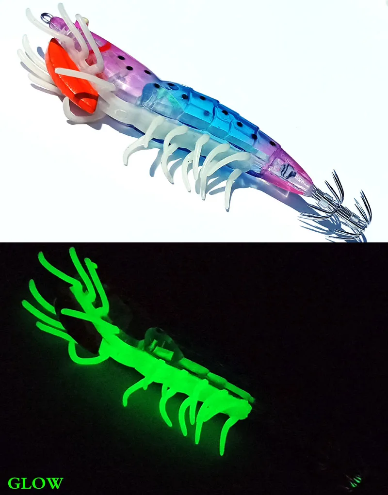 Plantilla de pulpo luminosa, plantilla de calamar, anzuelo de calamar de pesca, piernas suaves, plantilla de mar, señuelo de jigging, 3,0 # , 3.5 # - imagen 3