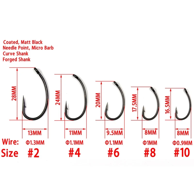 Bimoo-anzuelos de pesca de carpa de acero al carbono, 20 unids/lote - imagen 4