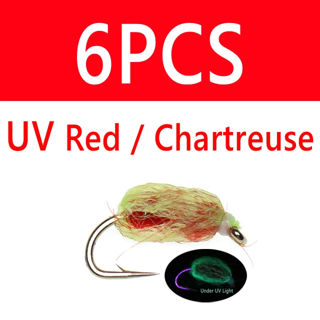 6pcs UV RedlCtse