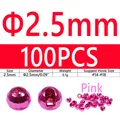 100PCS 2.5mm Pink