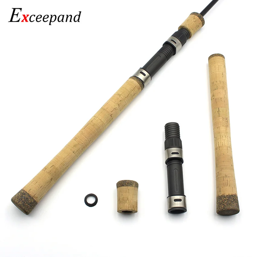 Exceepand-empuñaduras de mango de caña de pescar giratoria de corcho compuesto de repuesto, reparación dividida con Fuji DPS 18 #, asiento de carrete Similar - imagen 5