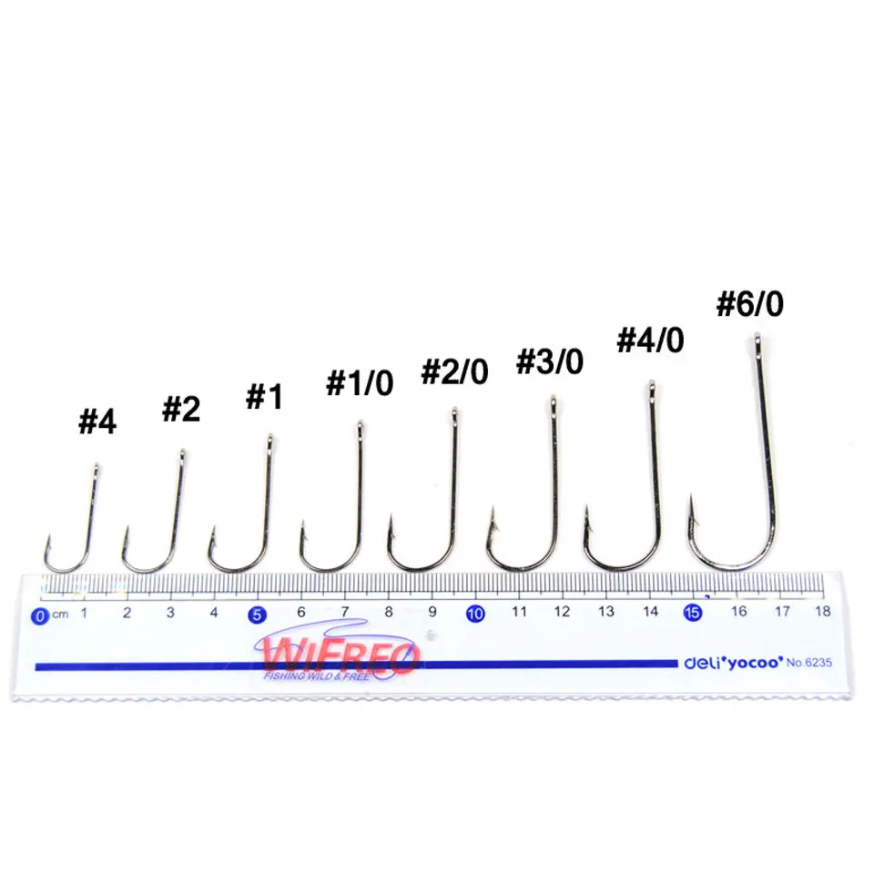 WIFREO-anzuelos afilados de caña larga Aberdeen, anzuelos de pesca de agua dulce y marina, aparejos de aparejo con púas regulares, 100 piezas, venta al por mayor - imagen 3