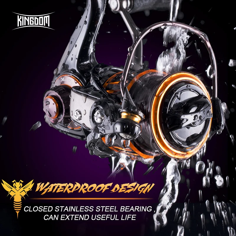 Carrete de pesca Kingdom Micro Fly Spinning 1000 2000 3000 800 carrete para carrete giratorio Ul carretes giratorios de agua dulce y salada - imagen 5