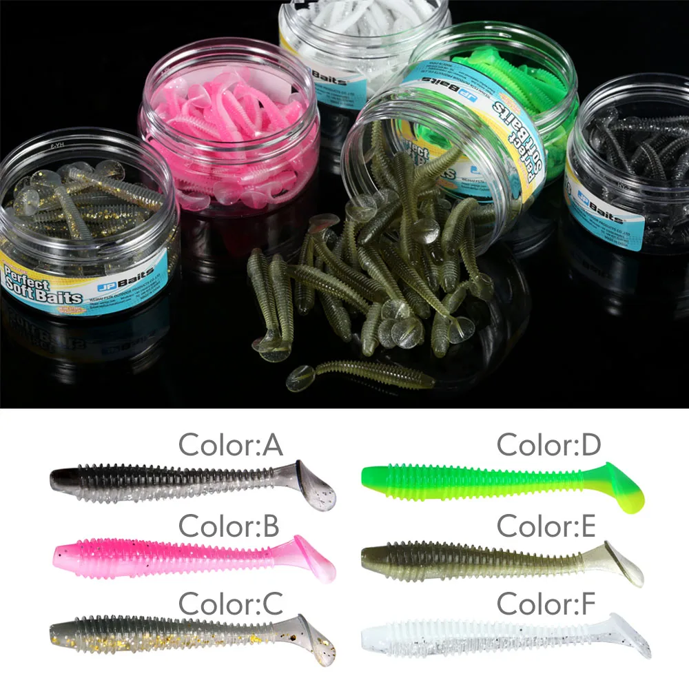 WEIHAI FSTK-bait blando de impacto oscilante gordo, 70mm, 2,3 pulgadas, 50mm, 1,6 pulgadas, Wobbler, señuelo de pesca Artificial suave, cola de paleta, swimbait - imagen 3