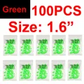 100pcs green L