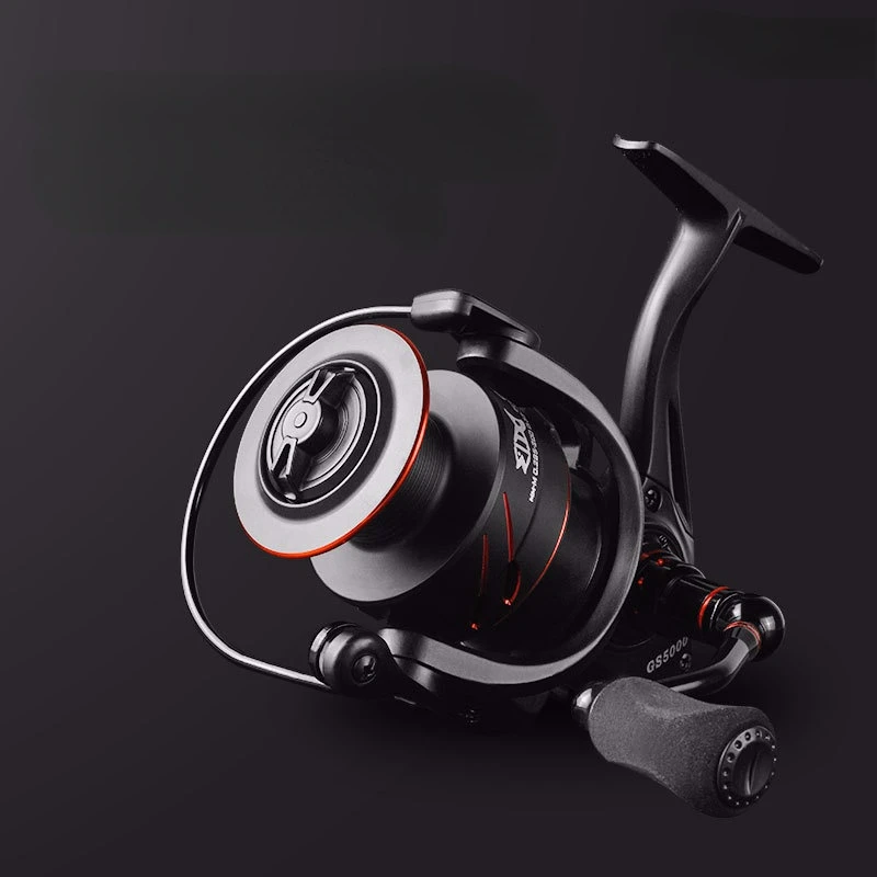 Rueda giratoria para carrete De Pesca De metal, Serie 500-7000, poste De mar De largo alcance, 8KG, fuerza De frenado - imagen 2