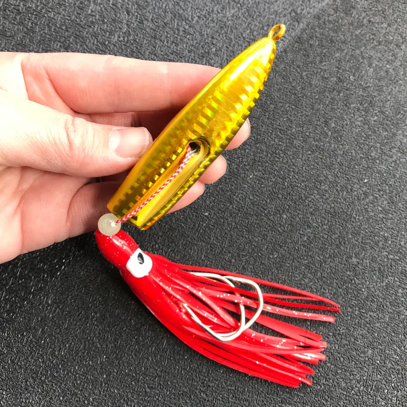 Señuelo de pesca de hundimiento lento, anzuelo de calamar Inchiku de 150g, 180g, 200g, 5 unidades - imagen 5