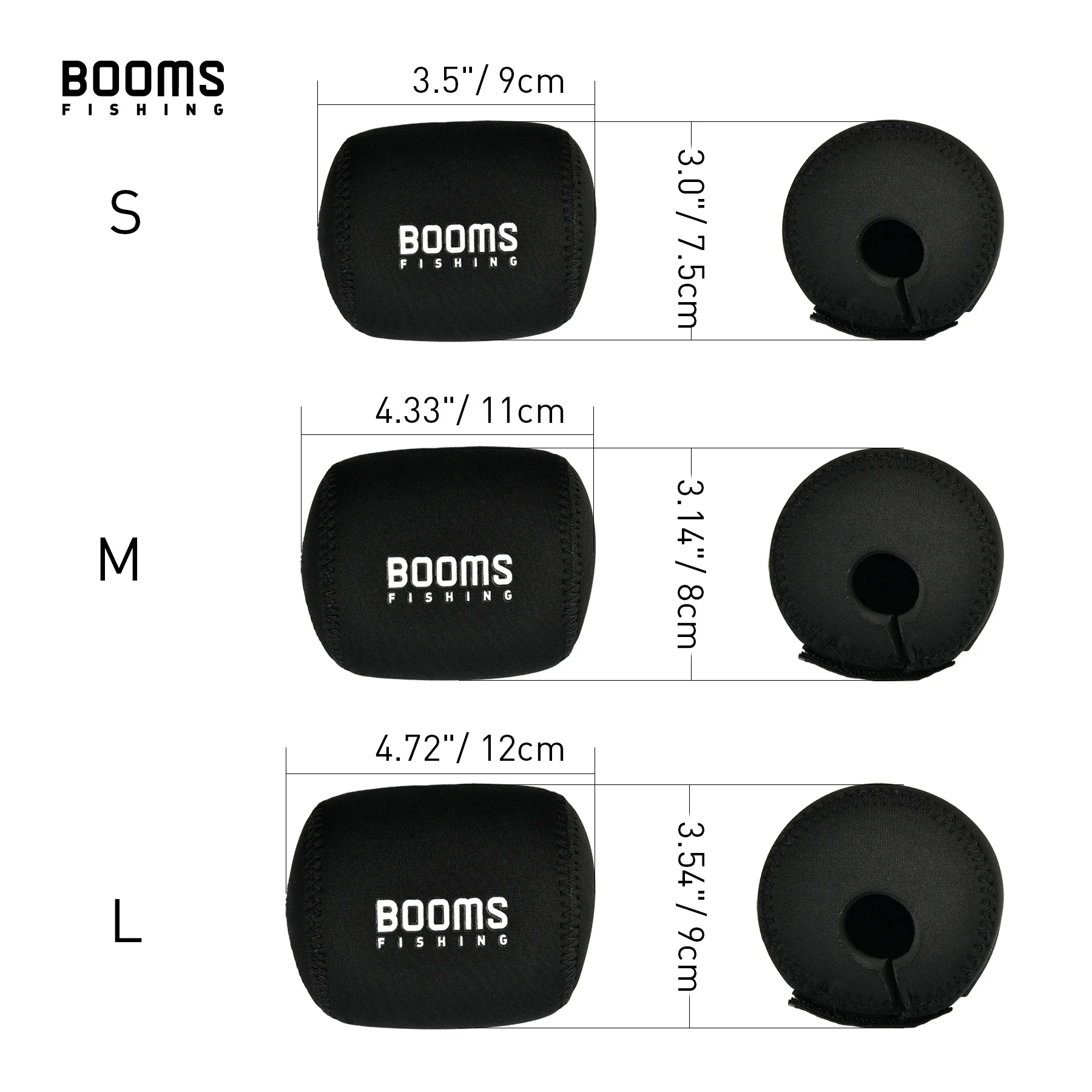 Booms Fishing RC1 funda de neopreno para carrete, funda protectora superligera y fuerte, bolsas para carrete de Baitcasting, 3 tamaños - imagen 5