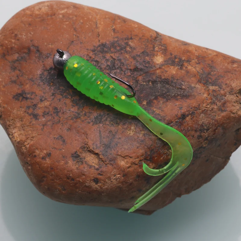 POETRYYI-señuelo de Pesca suave, cebo de silicona para gusanos, cebo de palo salvaje, aparejos blandos, para carpa, lubina, trucha, 50 Uds. - imagen 3