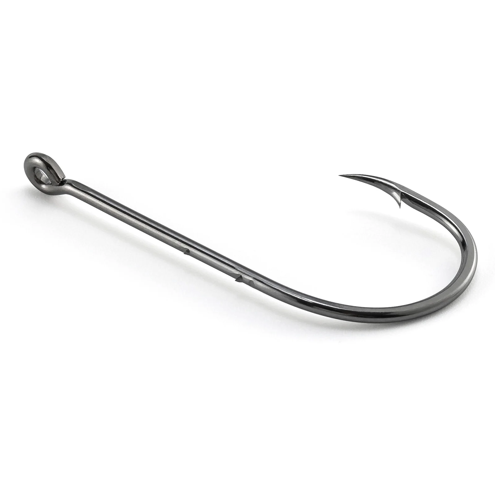 Anzuelo de pesca de caña larga con púas, señuelo de gusano para Surf, pesca Offset, trucha, lubina, agua salada, 100 piezas - imagen 5