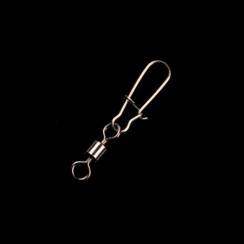 Supercontinent 50 Uds accesorios de pesca de Lucio conector Pin rodamiento giratorio de acero inoxidable señuelo de anzuelo a presión - imagen 3