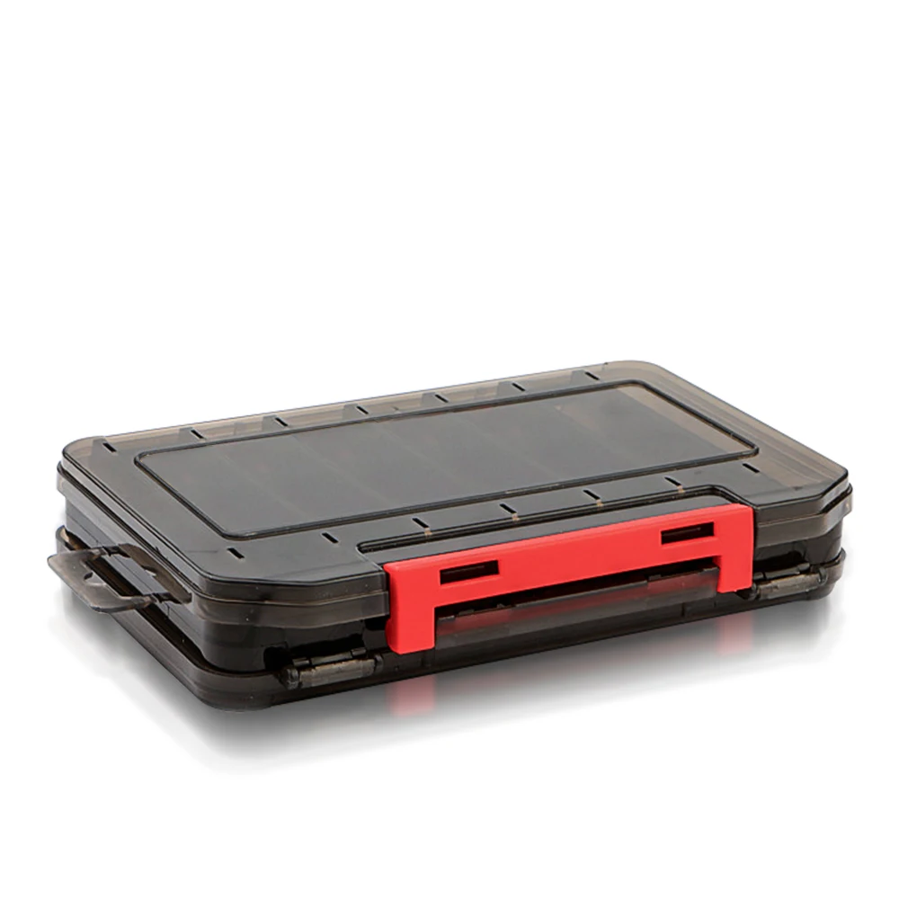 DNDYUJU-caja de pesca de 14 compartimentos, accesorios de pesca, almacenamiento de cajas de anzuelos de doble cara, caja de aparejos de pesca de alta resistencia - imagen 5