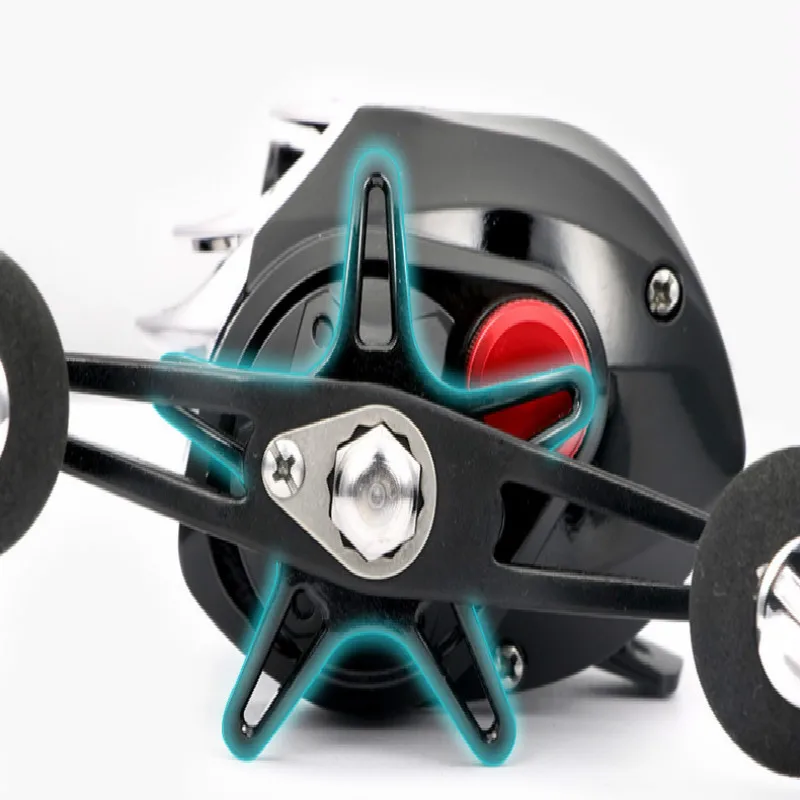 Rueda de Pesca, carrete de Baitcasting, sistema de freno magnético, fuerza de frenado máxima de 8KG, accesorios de Pesca ligeros - imagen 5