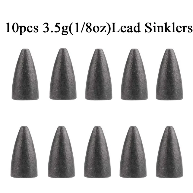 10pcs 3.5g sinkers