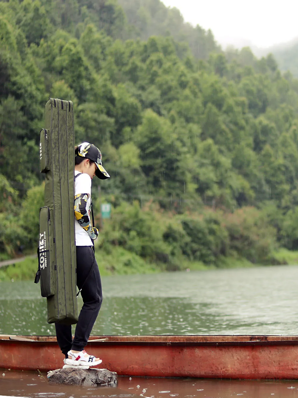 Bolsas de pesca portátiles, estuche para aparejos de pesca, bolsas multifuncionales para caña de pescar, 60CM, 122CM, 152CM, 182CM, 2/3 capas, bolsa de gran capacidad - imagen 4