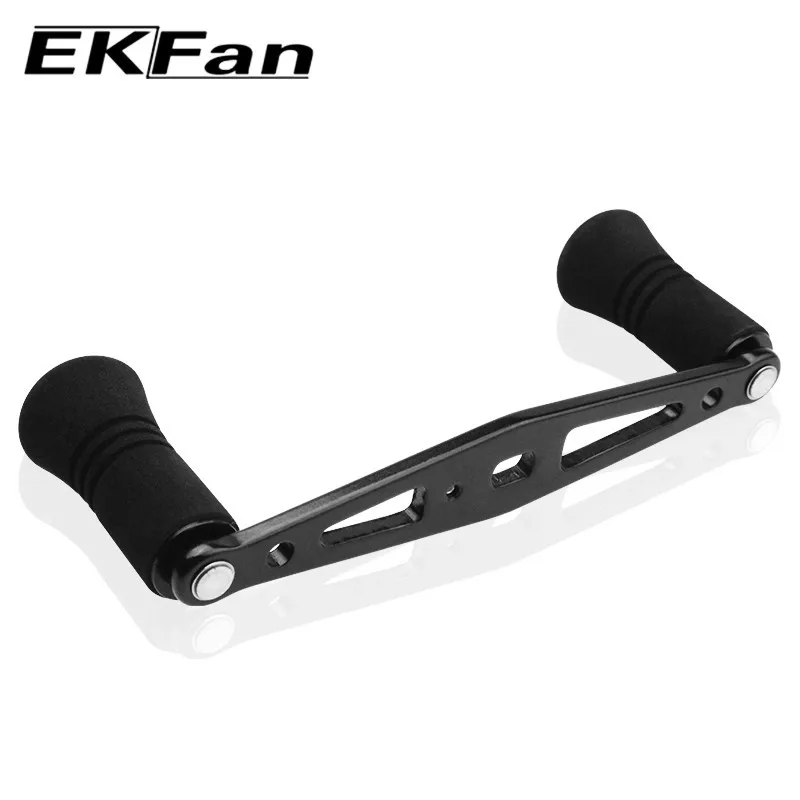EKFan-mango de carrete de pesca de aleación de aluminio, herramienta de bricolaje con perilla EVA para carrete de pesca de 8x5MM, agujero DAI, 110mm