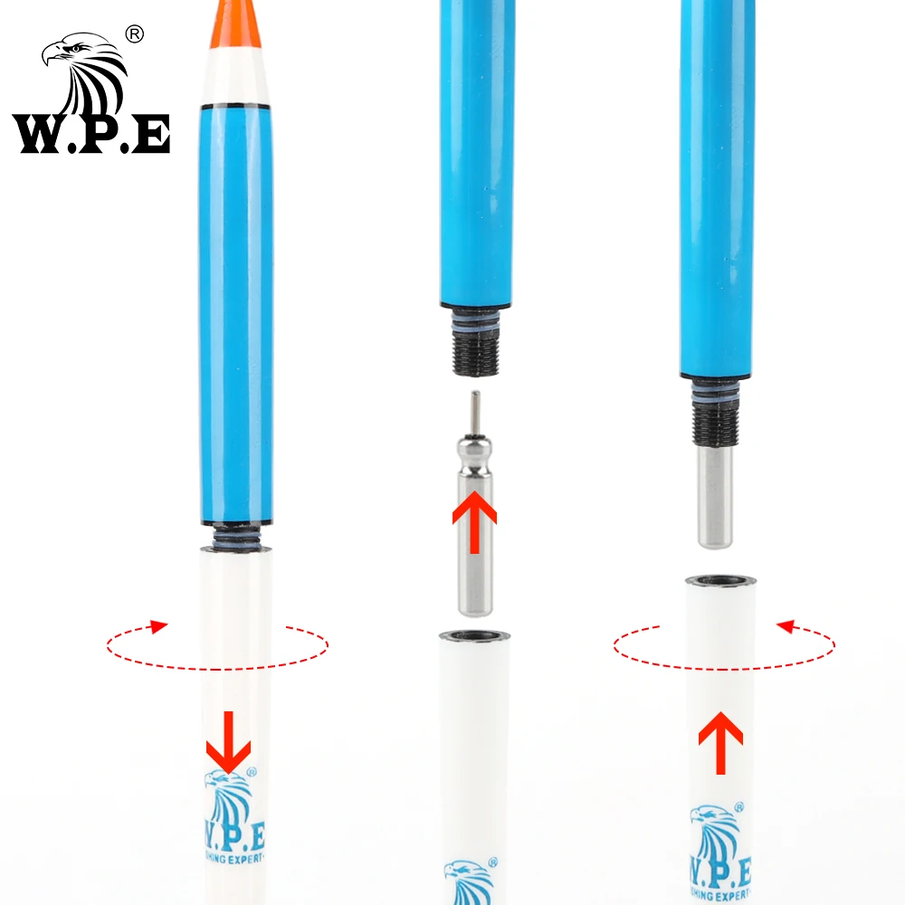 W.P.E-flotador de pesca nocturno inteligente con luz LED, 1 unidad, 2g-4g, 34-38cm - imagen 4