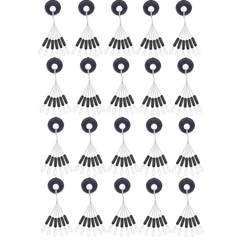 120 unids/set tapón de frijoles espaciales de resistencia para no dañar la línea frijoles vertical accesorios de aparejos de pesca de carpa fácil de usar A316 - imagen 3