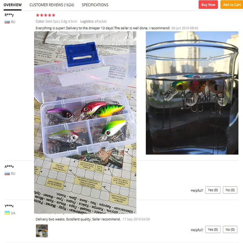 Juego de Señuelos de Pesca de colores mixtos, Kit de cebos para pececillos, Wobbler, Crankbaits con caja, anzuelos triples, aparejos de pesca, cebo duro, 6 unids/lote - imagen 2