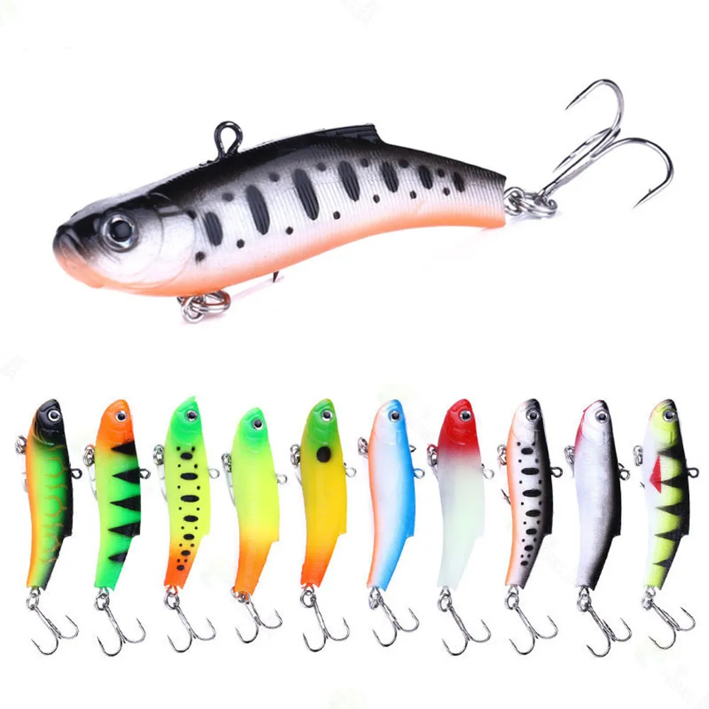 Señuelo de Pesca en hielo, 1 unidad, 7cm, 17g, Isca Artificial, suave, VIB, vibración, Crankbait, Pesca de trucha, carpa