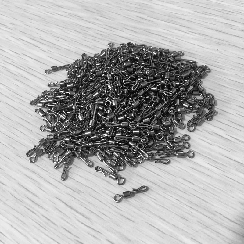 Conector de rotación giratorio tipo Q, Pin giratorio a presión, accesorios de equipo de Pesca, 1000 unids/lote, venta al por mayor - imagen 5