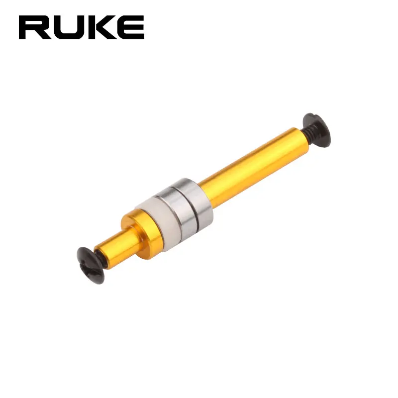 Accesorio de carrete de pesca RUKE, Kit de pasador de eje para perilla de carrete de pesca, diámetro de 4mm de longitud, 26,5mm, mango giratorio con 2 uds de rodamientos - imagen 4