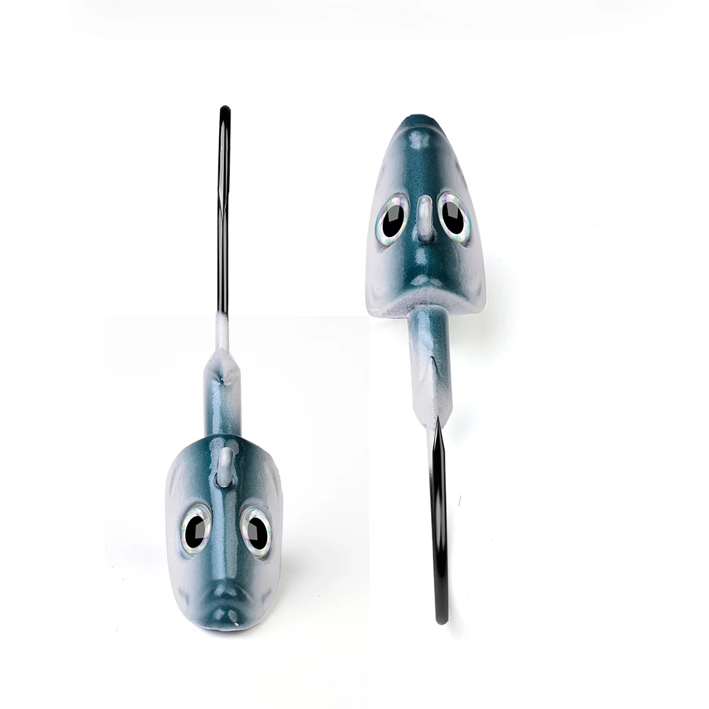 VALHALLA-anzuelo con cabeza plomada en forma de pez, 50 Uds., 21,5g, 32,5g, ganchos de asistencia para gusanos blandos, ganchos de pesca con púas, aparejos - imagen 3