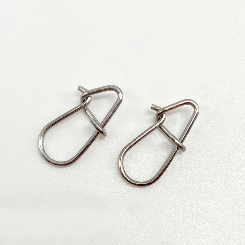 2000 Uds. Pin de calabaza de acero inoxidable, bloqueo de Clip rápido de seguridad, conector de señuelo giratorio de fuerte tracción, accesorios de aparejos de Pesca - imagen 4