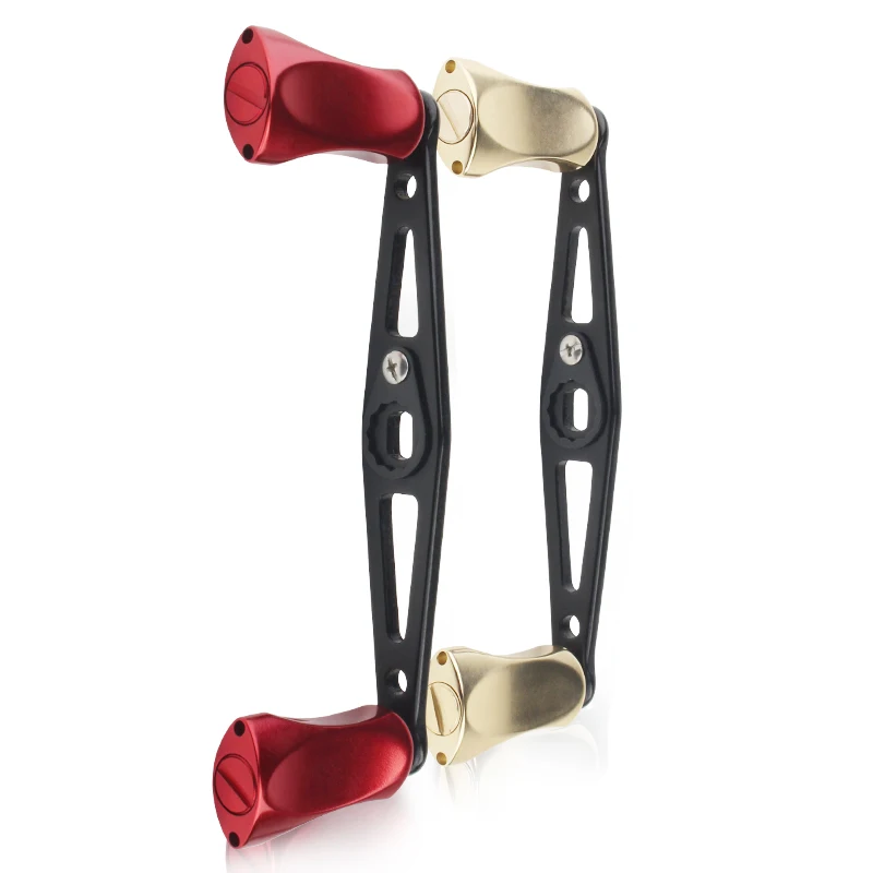 EKfan, 1 unidad, 8x5MM, tamaño del agujero, mango de carrete de pesca de 112MM, perilla de aleación de aluminio, mango negro para piezas de herramientas de carrete de Baitcasting - imagen 4