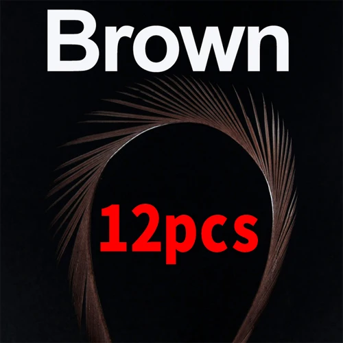 12pcs brown