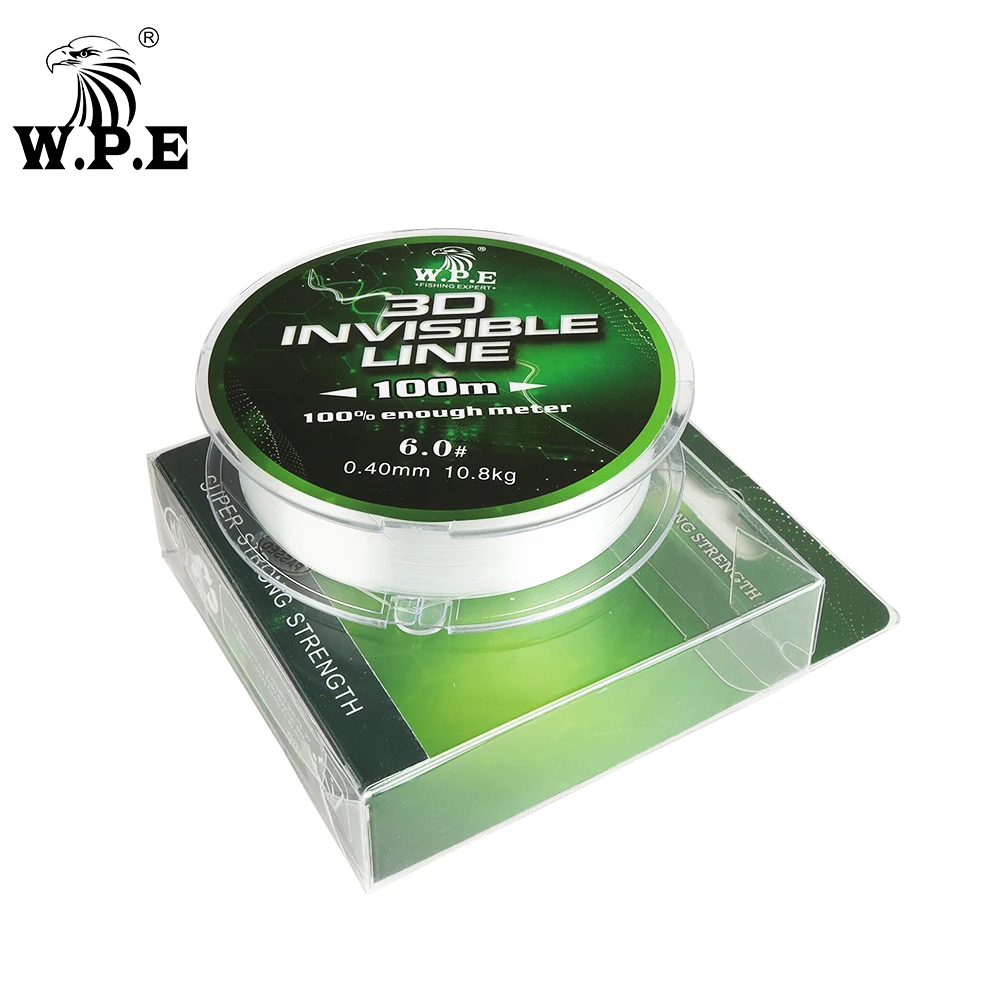 Hilo de nailon resistente para pesca de carpa, hilo de monofilamento de 100m/150m/300m/500m, 0,23mm-0,60mm, Material japonés, 3,8 KG-22KG, marca W.P.E - imagen 4