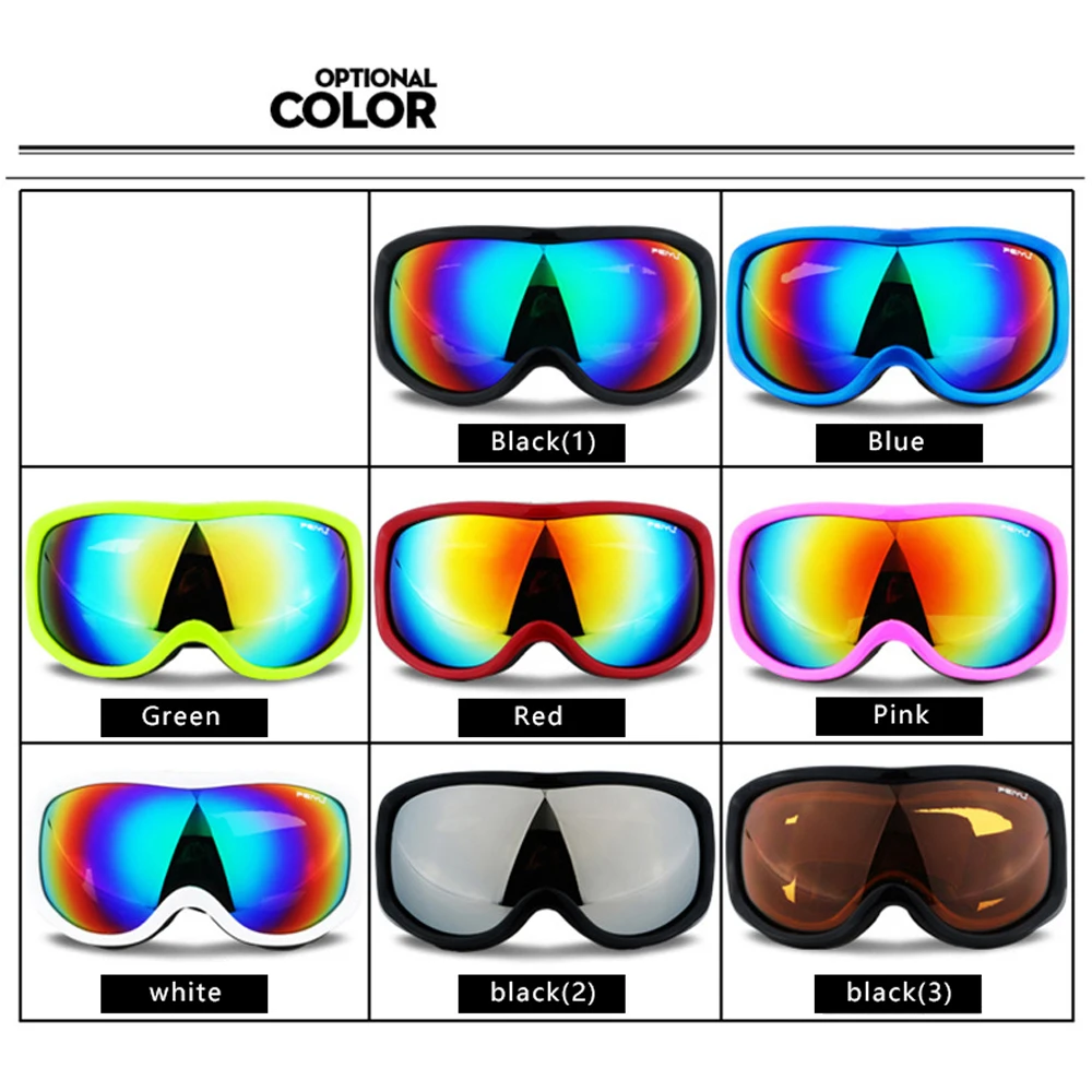 Gafas de esquí UV400 para hombre y mujer, protector antiniebla para deportes de invierno, montañismo, Snowboard, gafas de moto de nieve - imagen 4