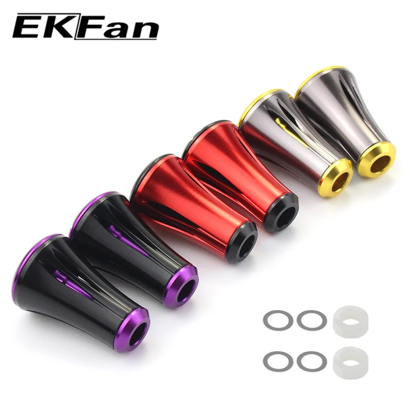EKFan 2 unid/set perilla de mango de carrete de pesca para piezas de reparación de accesorios de mango de pesca D/S - imagen 3